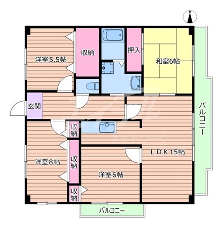 エトワール緑丘の物件間取画像